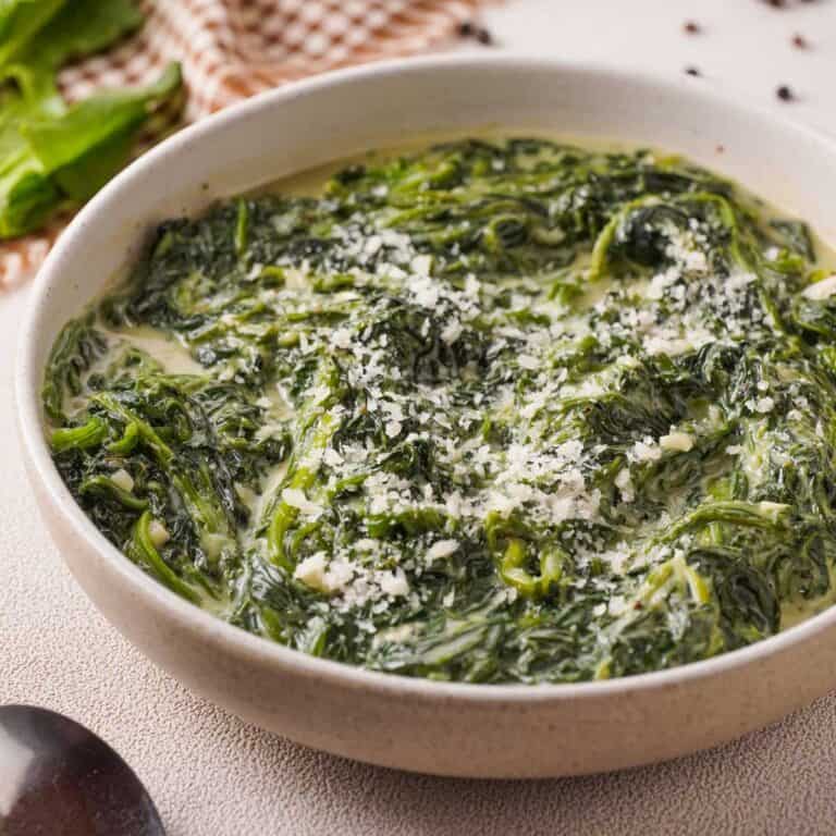 Easy Creamed Spinach – 15 Minute Recipe