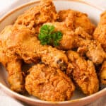 fried chicken in brown bowl