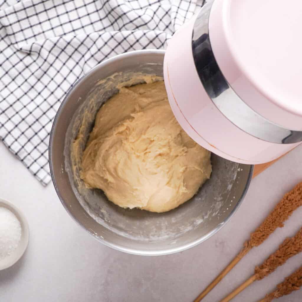 dough in stand mixer