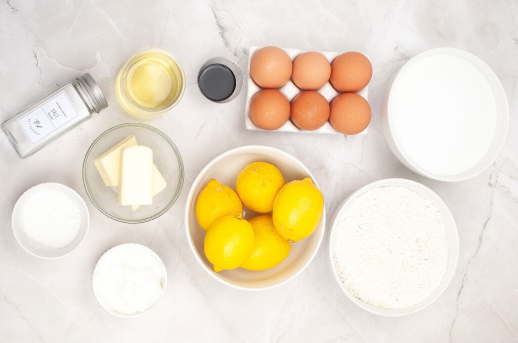 lemon bundt cake ingredients