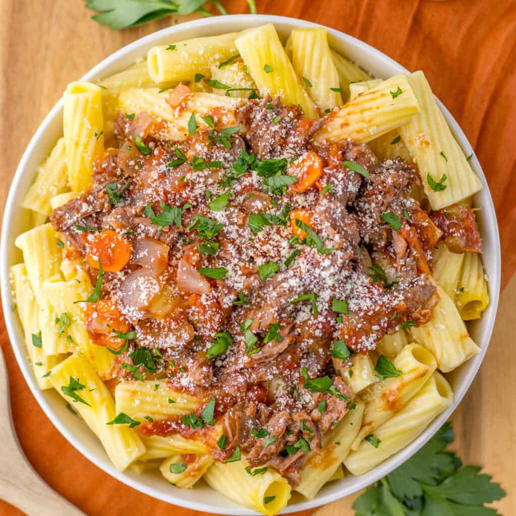 Slow Cooker Beef Ragu - The Happier Homemaker