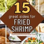 collage of sides for fried shrimp