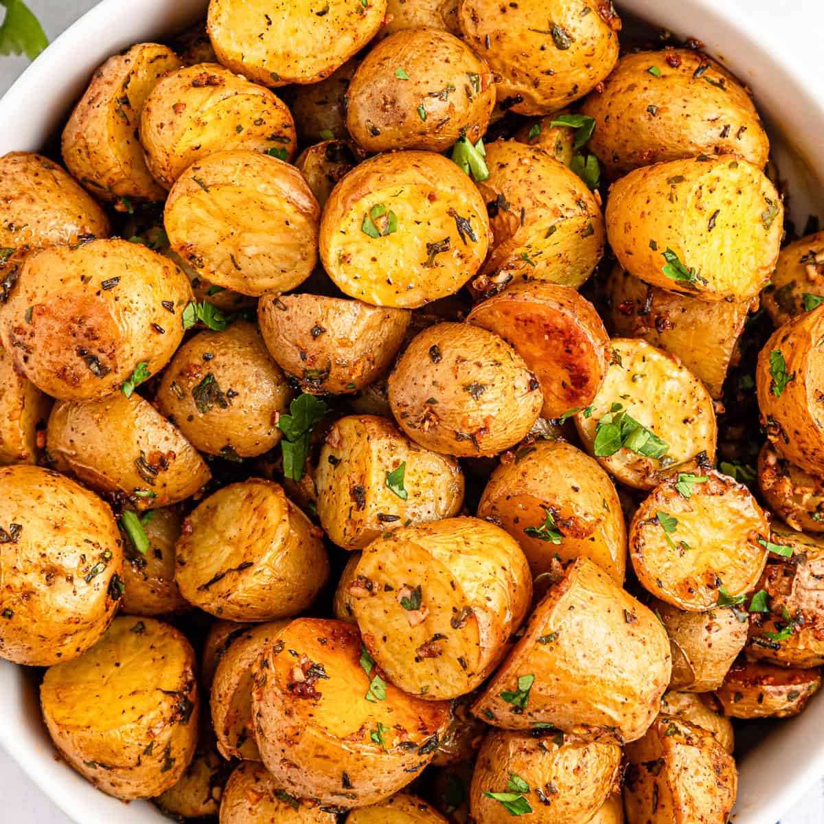 Roasted Baby Potatoes - The Happier Homemaker