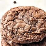 collage of brownie cookies with recipe name overlay