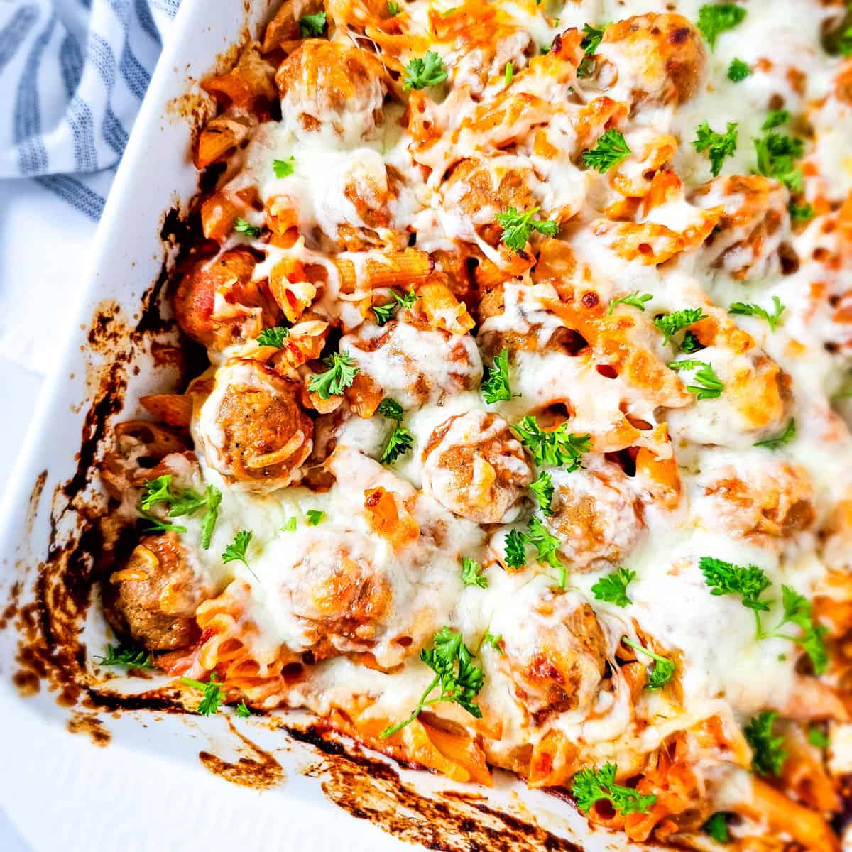Meatball Casserole - The Happier Homemaker