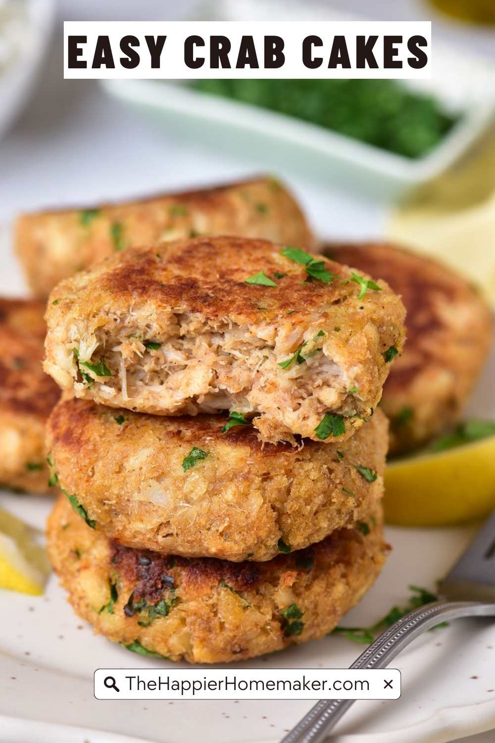 Easy Maryland Crab Cakes - The Happier Homemaker