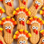Work in small batches: The white candy melts quickly, so assemble a few cookies at a time. Press gently but firmly: When adding candy corn and eyes, press just enough to secure them without breaking the cookie. Use cooled candy melts: Let the melted candy cool slightly before assembling to avoid melting the candy decorations. Refrigerate to set: To speed up the setting process, pop the cookies in the fridge for 5-10 minutes.