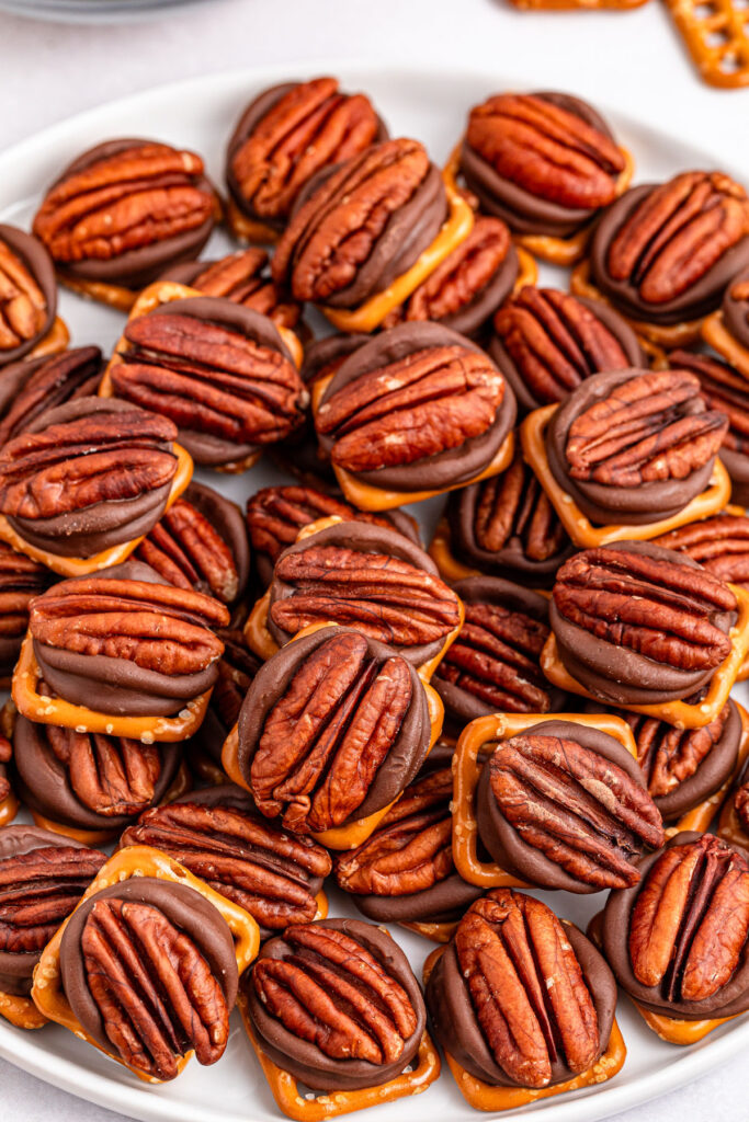 bowl of pretzel turtles