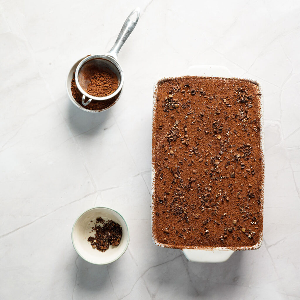 tiramisu in pan