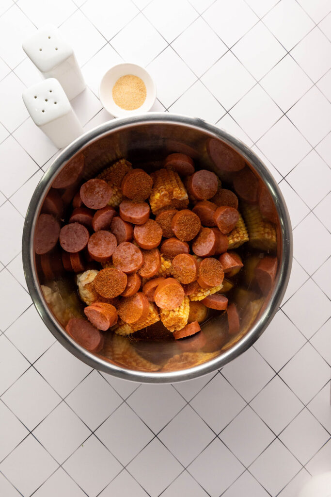 sausages and corn in instant pot