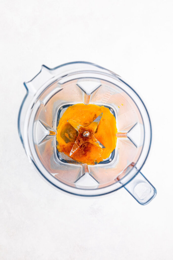 egg yolks in food processor for hollandaise sauce