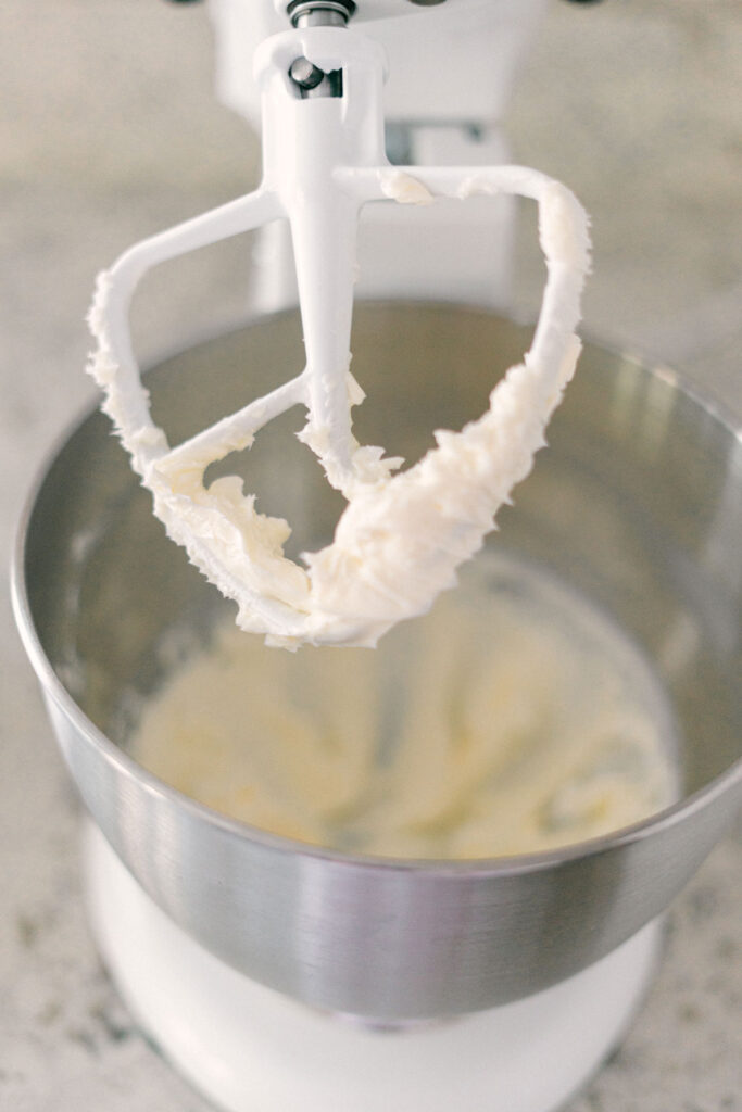 mixer making frosting
