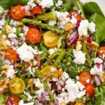 asparagus salad in bowl