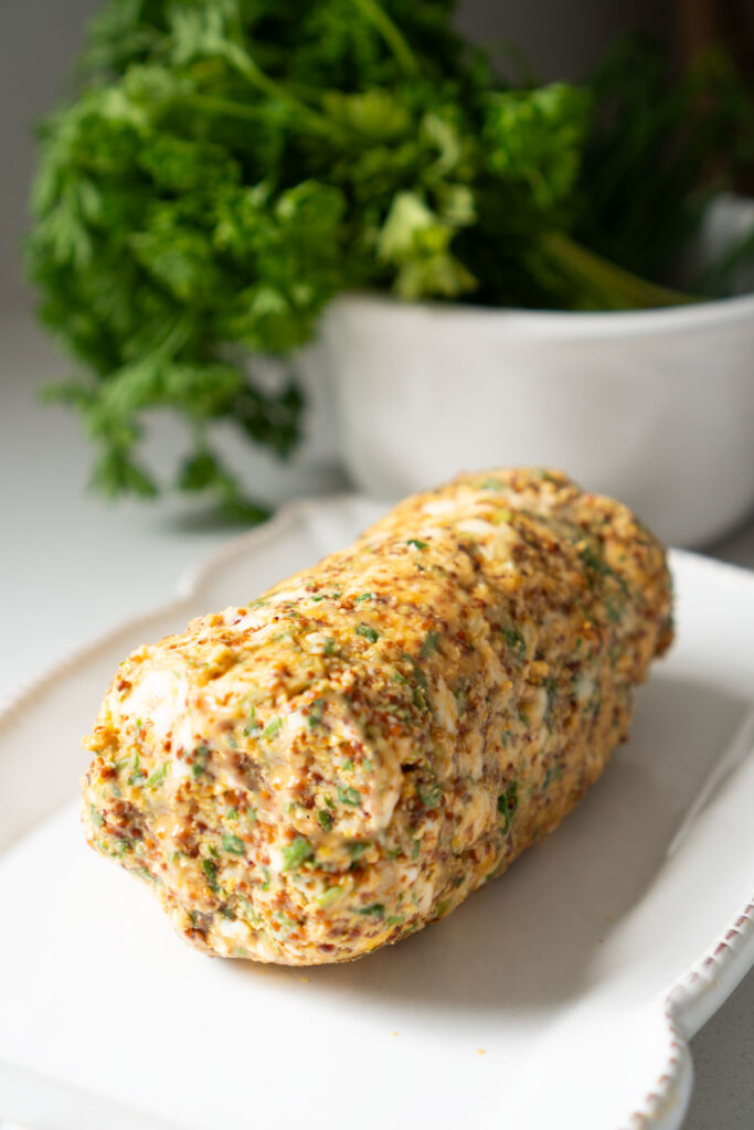 roll of cowboy butter on plate