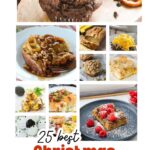 collage of christmas breakfasts