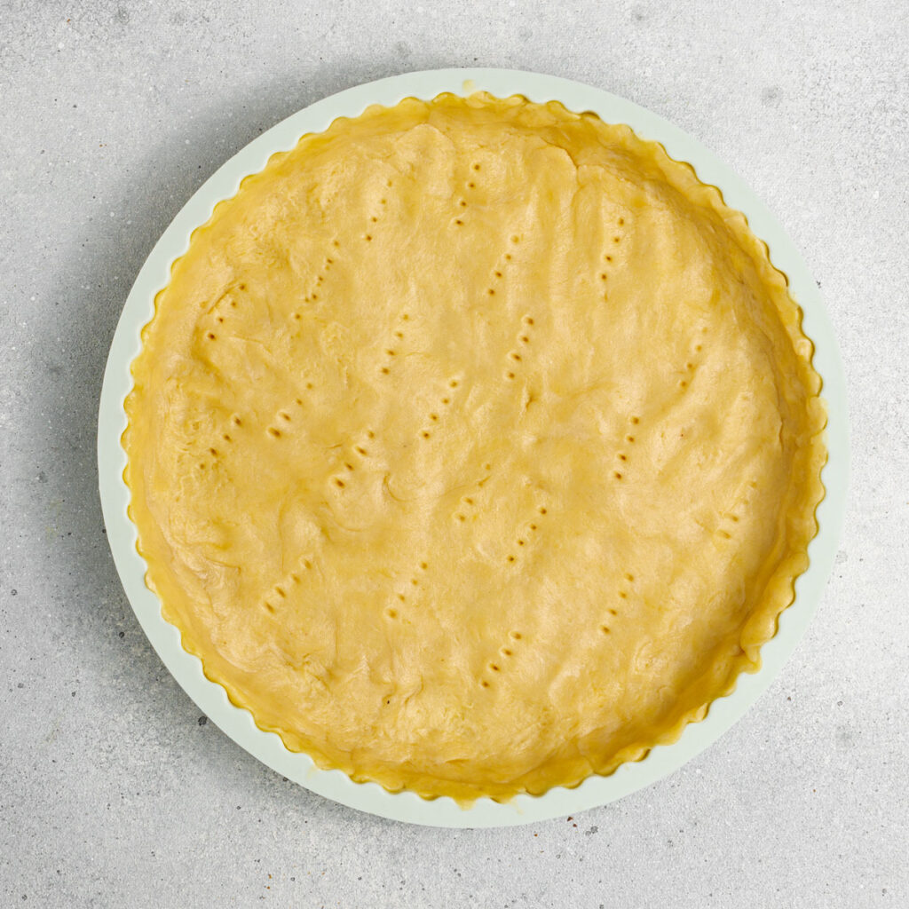 tart crust before baking