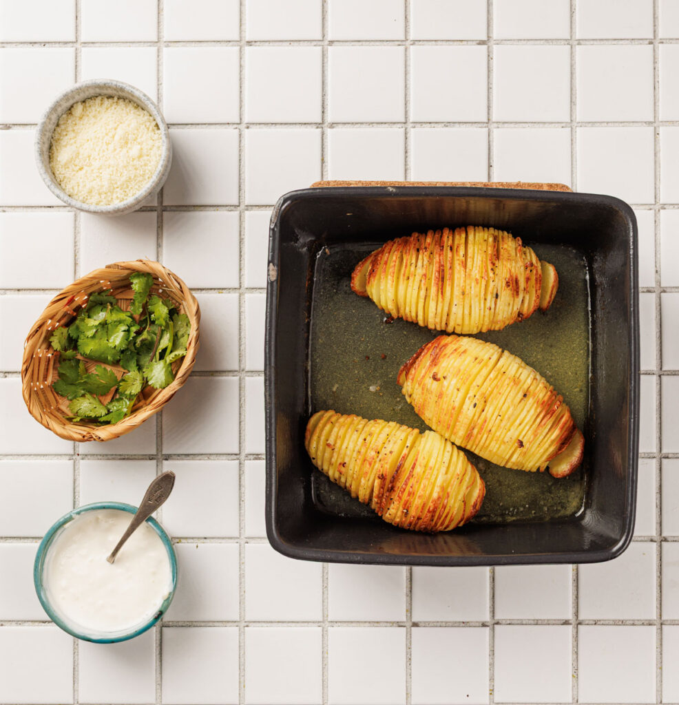 hasselback potatoes after baking