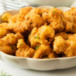 crispy cauliflower bites in bowl