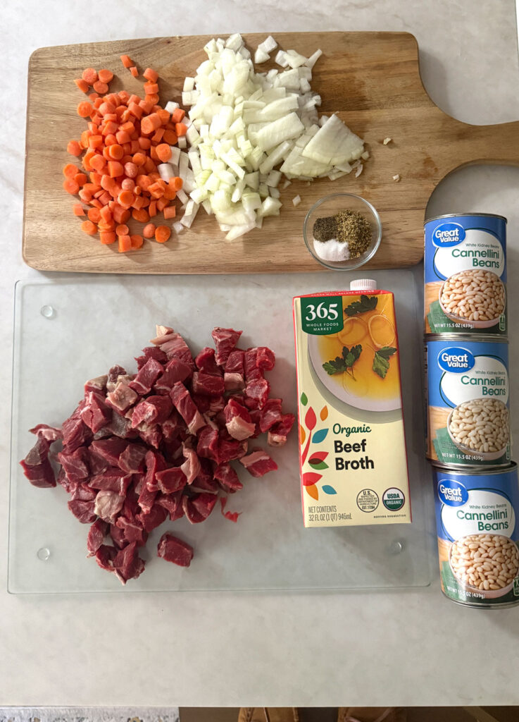beef and bean soup ingredients