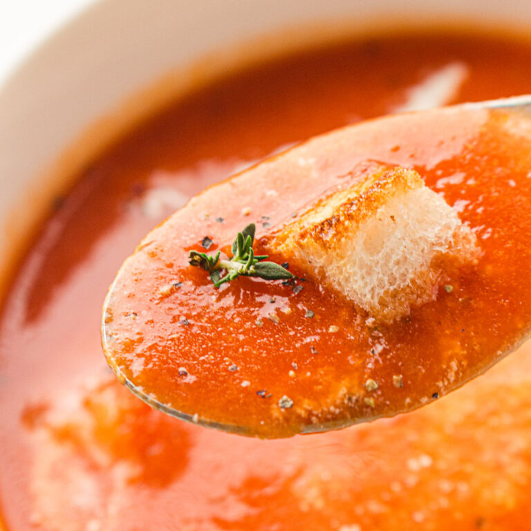 spoonful of tomato soup